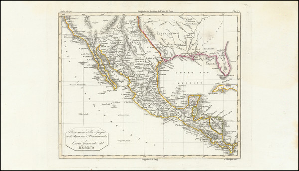 84-South, Texas, Southwest and California Map By Fratelli Bordiga