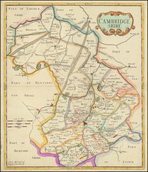 67-British Counties Map By Robert Morden