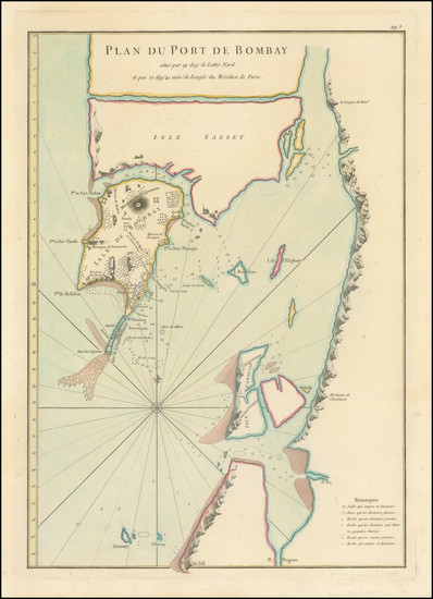 34-India Map By Jean-Baptiste Nicolas Denis d'Après de Mannevillette
