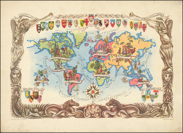 91-World and Pictorial Maps Map By Jacques  Liozu