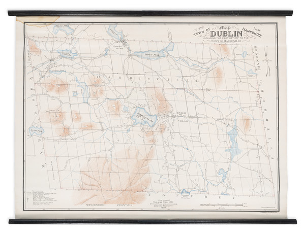 64-New Hampshire Map By Thomas Fisk / Samuel Wadsworth