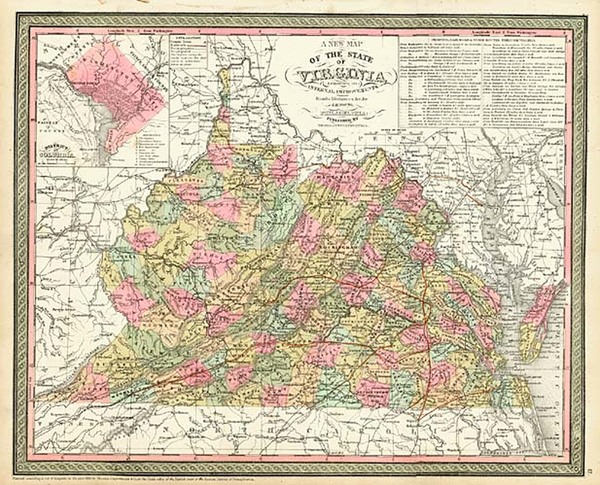 58-Southeast Map By Thomas, Cowperthwait & Co.