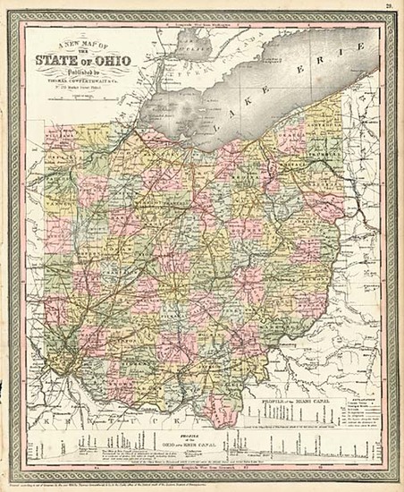 77-Midwest Map By Thomas, Cowperthwait & Co.