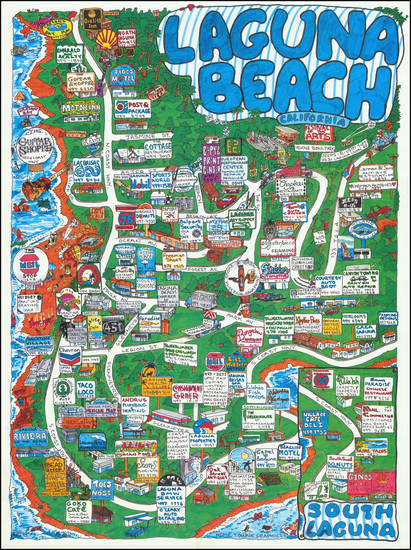 21-Pictorial Maps and Other California Cities Map By Home Towne Graphics