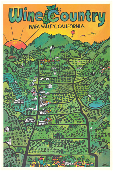 8-Pictorial Maps and California Map By Earl Thollander