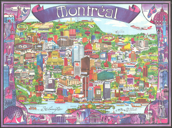 84-Pictorial Maps and Eastern Canada Map By Archar Inc. / Swaena Lowelle