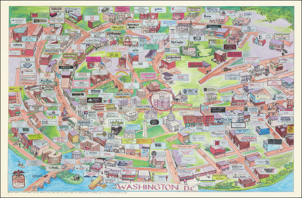 10-Washington, D.C. and Pictorial Maps Map By A. S. Csaky