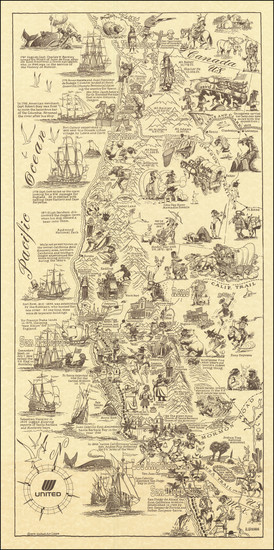 13-Baja California and Pictorial Maps Map By Al Wiseman