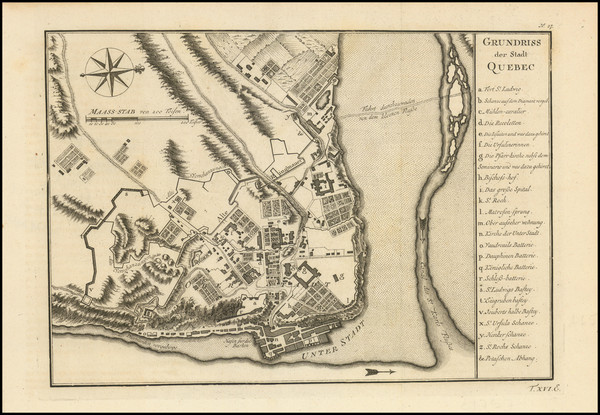 68-Eastern Canada Map By Jacques Nicolas Bellin