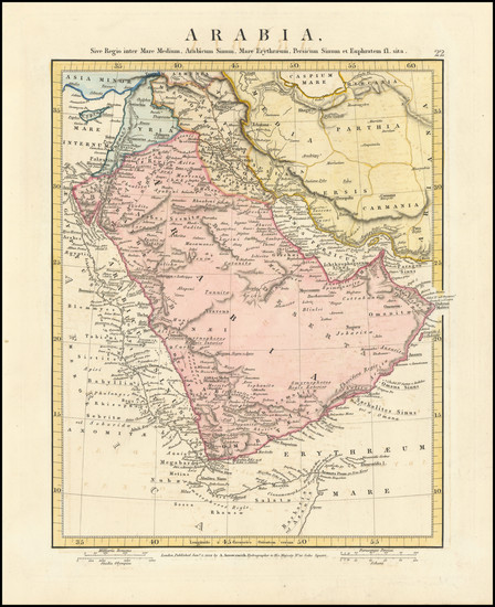 24-Arabian Peninsula Map By Aaron Arrowsmith