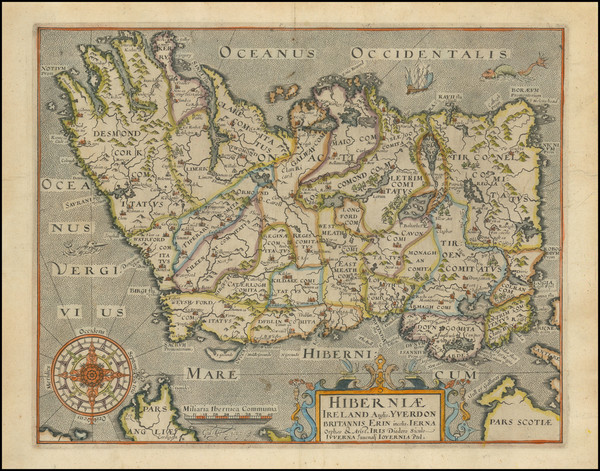 2-Ireland Map By William Hole