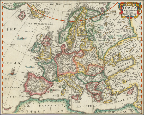 54-Europe Map By Philip Chetwinde