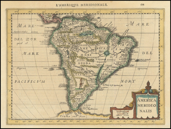 8-South America Map By Johannes Cloppenburg