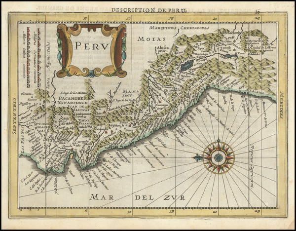 67-Peru & Ecuador Map By Jan Jansson / Johannes Cloppenburg