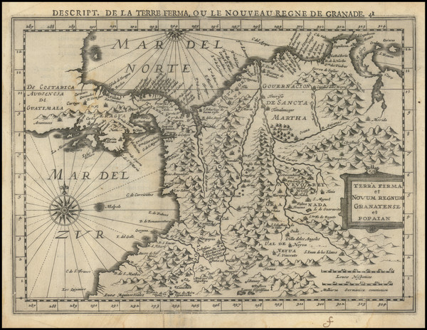 85-Colombia Map By Johannes Cloppenburg