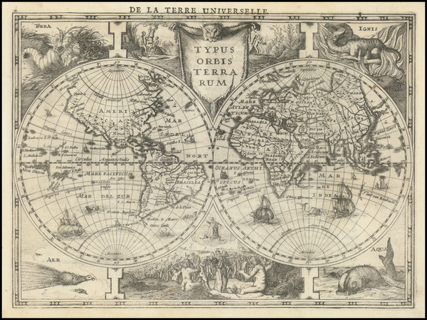 61-World and Australia Map By Jan Everts Cloppenburgh