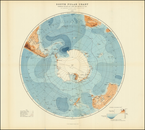 34-Southern Hemisphere and Polar Maps Map By J. Bartholomew