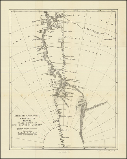 82-Polar Maps Map By Stanford's Geographical Establishment