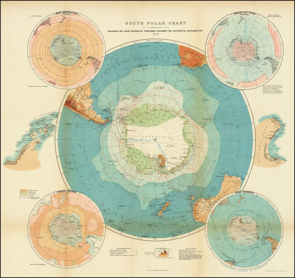 33-Polar Maps Map By J. G. Bartholomew