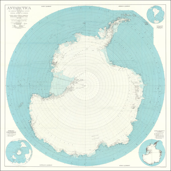 64-Polar Maps Map By American Geographical Society