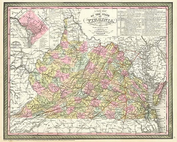 41-Southeast Map By Thomas, Cowperthwait & Co.