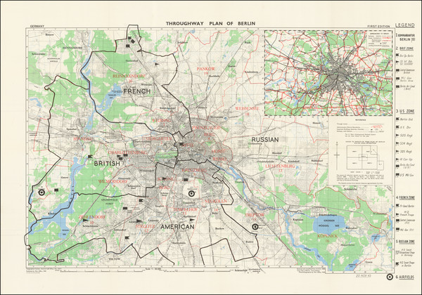 69-World War II and Mitteldeutschland Map By War Office