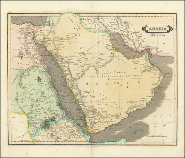 74-Middle East and Arabian Peninsula Map By Daniel Lizars