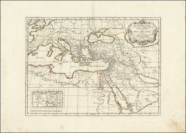 10-Mediterranean, Middle East and Holy Land Map By Tipografia del Seminario