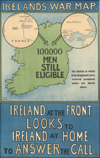 85-Ireland Map By Department of Recruiting for Ireland