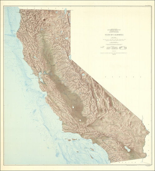 92-California Map By U.S. Geological Survey