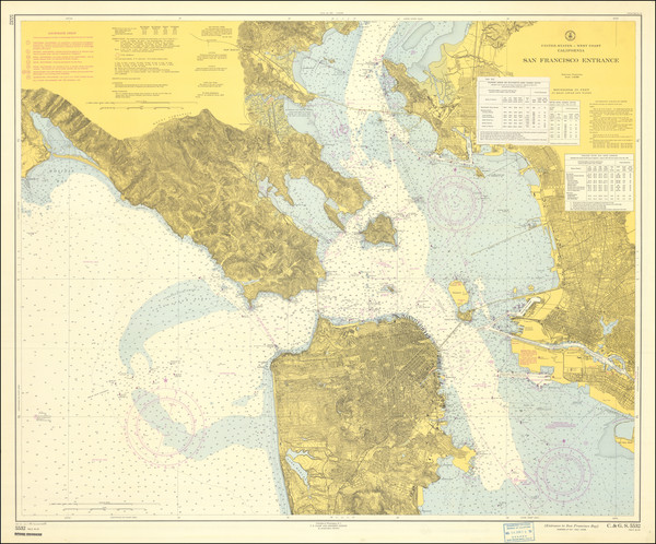 98-San Francisco & Bay Area Map By National Oceanic and Atmospheric Administration