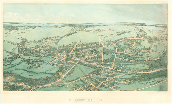 86-Massachusetts Map By Edwin Whitefield