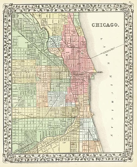 16-Midwest Map By Samuel Augustus Mitchell Jr.