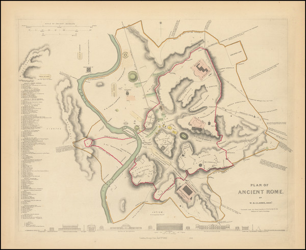 98-Rome Map By SDUK / William Barnard Clarke