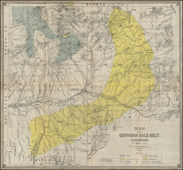 1-Colorado Map By W.J. Fine