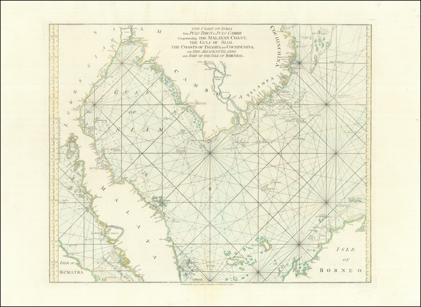 66-Malaysia and Thailand, Cambodia, Vietnam Map By Laurie & Whittle