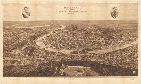 65-Czech Republic & Slovakia Map By G. Ruep