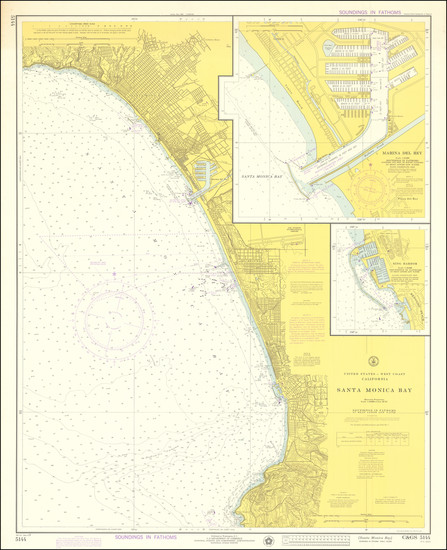 91-Los Angeles Map By Department of Commerce, United States