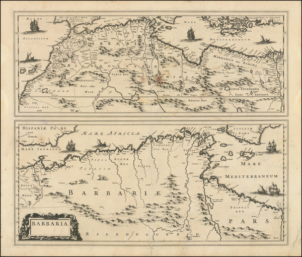 3-North Africa Map By Johannes Blaeu