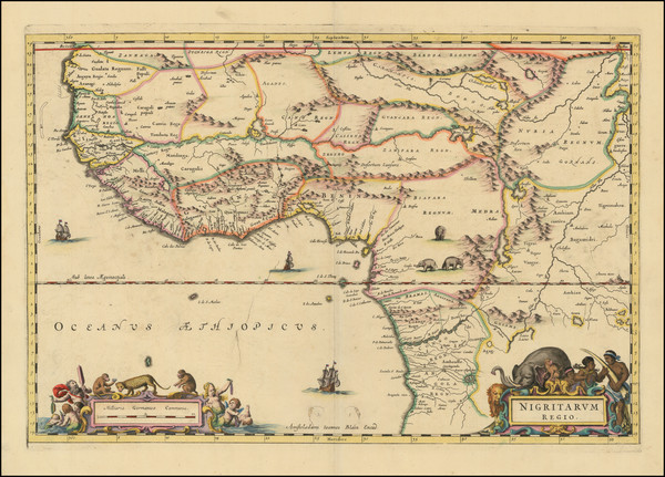 75-West Africa Map By Johannes Blaeu