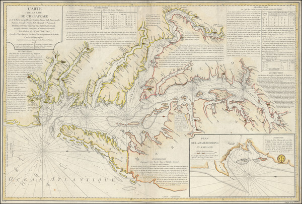 64-Mid-Atlantic, Maryland, Delaware, Southeast and Virginia Map By Antoine Sartine