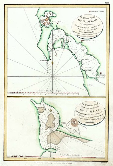 63-Mexico and California Map By Jean Francois Galaup de La Perouse