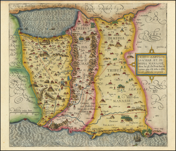 31-Holy Land Map By Christian van Adrichom