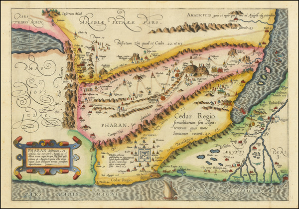 7-Holy Land Map By Christian van Adrichom