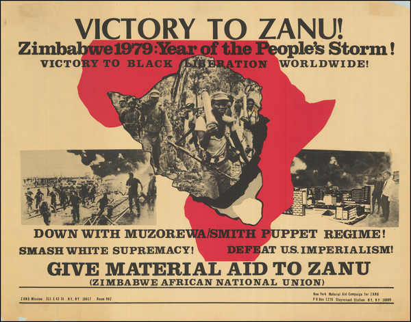 17-Africa and East Africa Map By New York Material Aid Campaign for Zanu