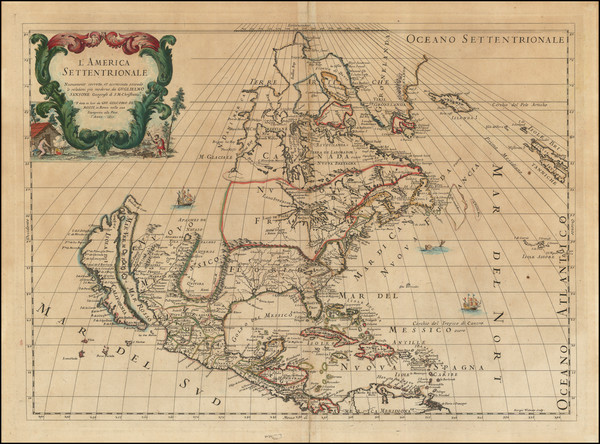 19-North America and California as an Island Map By Giacomo Giovanni Rossi