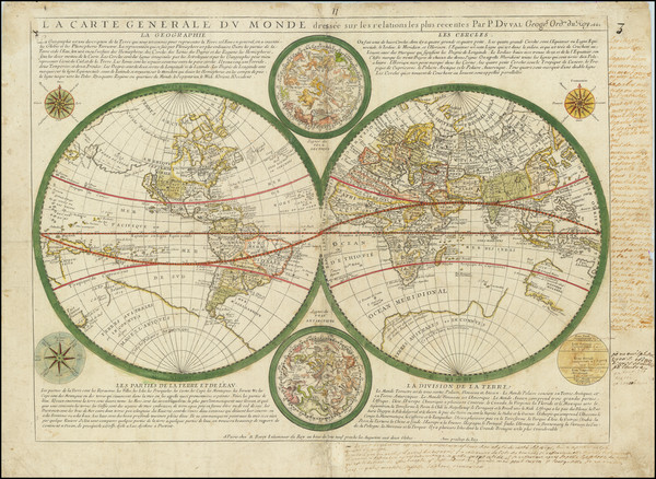 42-World Map By Pierre Du Val / Nicolas Berey