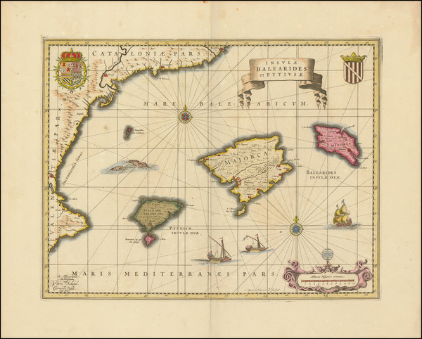 27-Spain and Balearic Islands Map By Valk & Schenk