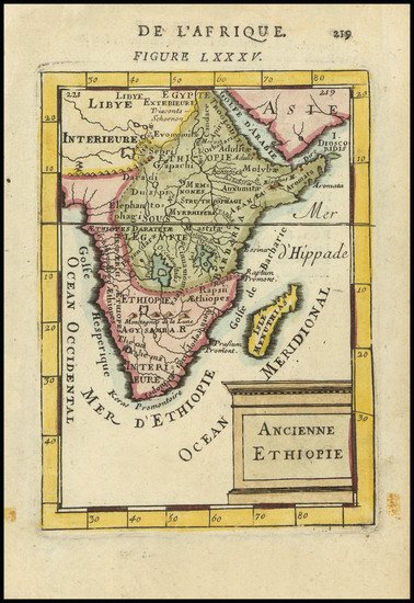 78-South Africa and East Africa Map By Alain Manesson Mallet