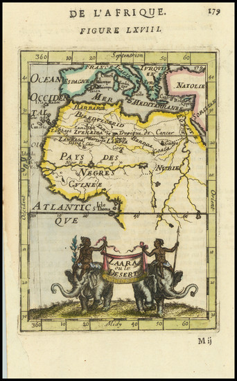 7-North Africa and West Africa Map By Alain Manesson Mallet